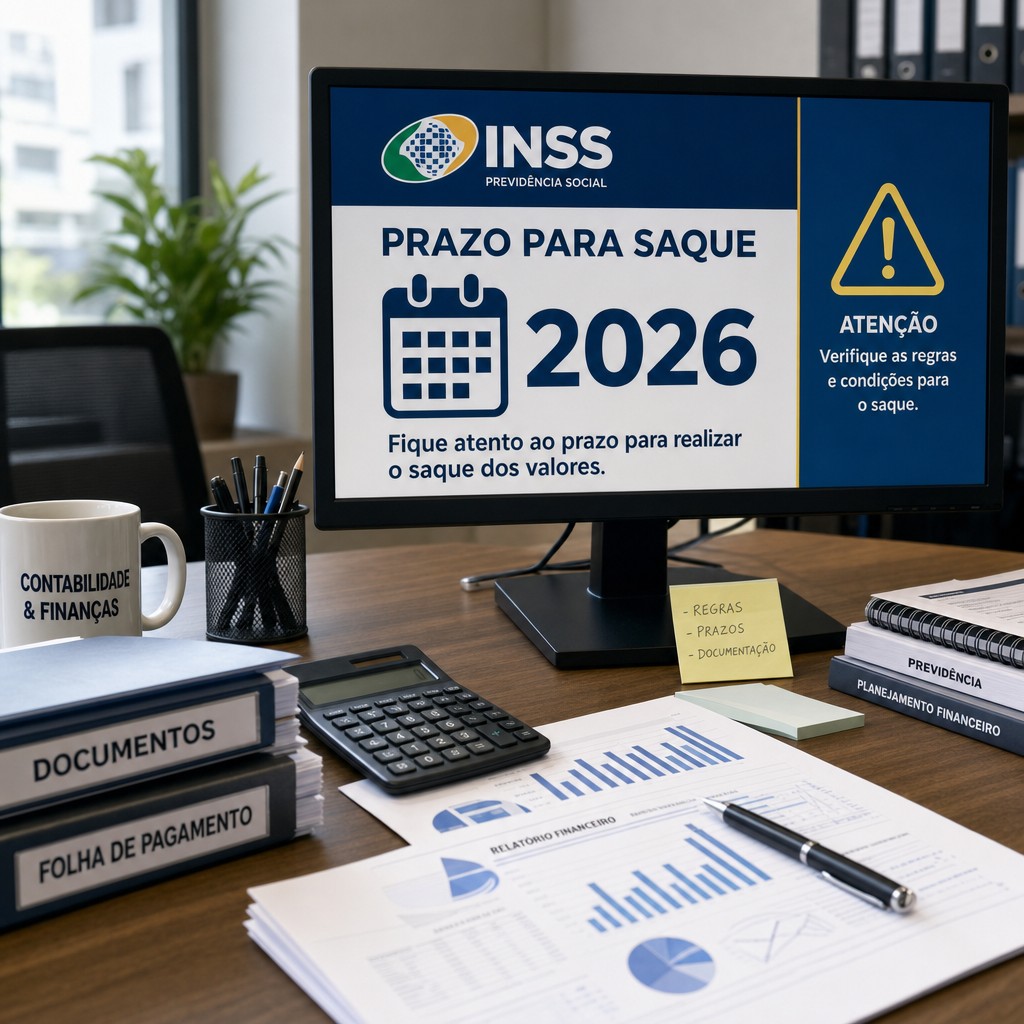 Dinheiro parado no INSS em 2026: prazo e saque para